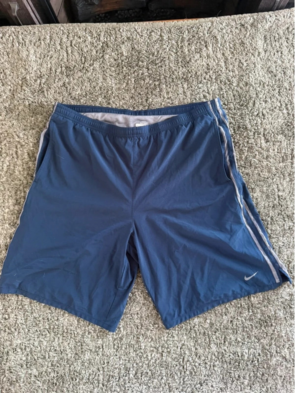 Nike Fit Dry Athletic Shorts Size S Blue